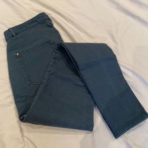 Hunter Green Khaki Skinny Pants